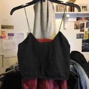 Black Free People Crop Top